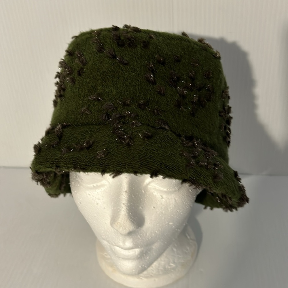 Norbu Canada Green Wool Mix Bucket Hat